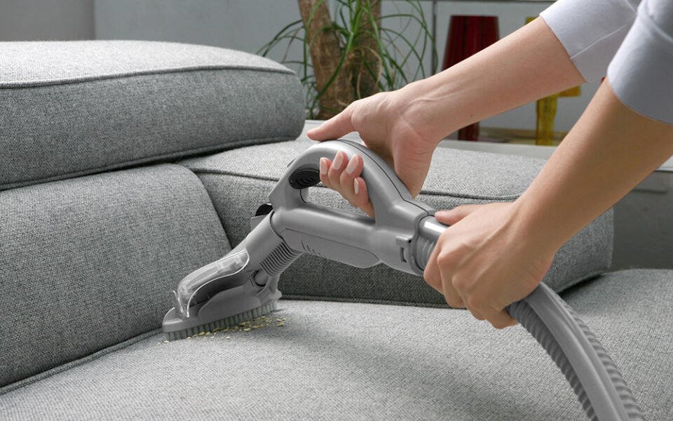 cleaning a microfiber couch